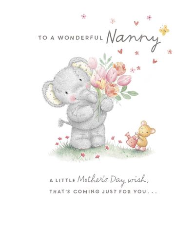 UKG 'To A Wonderful Nanny' Mother's Day Card