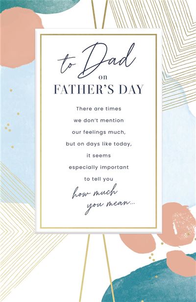 UKG 'To Dad On Father's Day' Father's Day Card