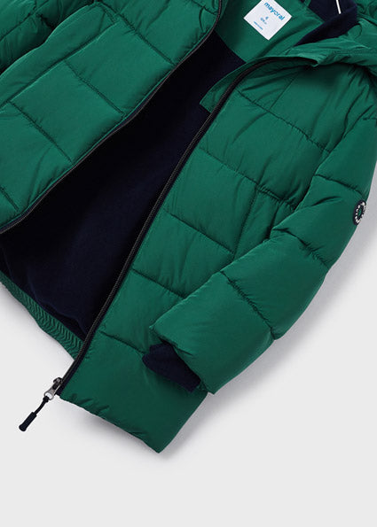 Mayoral Boys Long Coat Forest Green