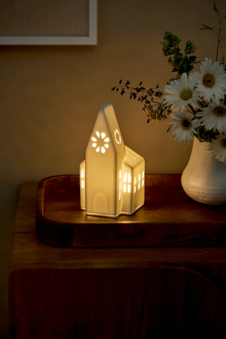 Räder Embossed Small Church Tealight Light House