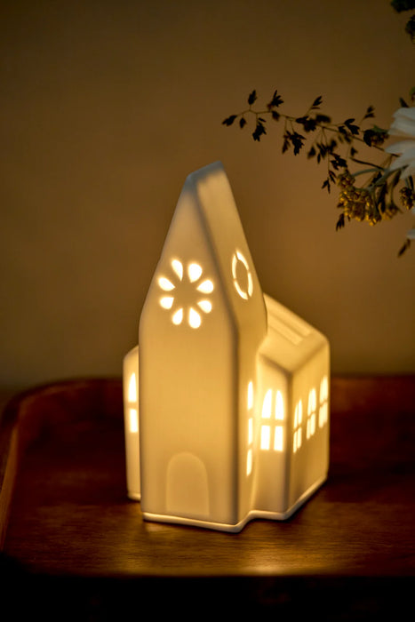 Räder Embossed Small Church Tealight Light House