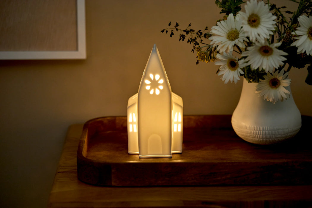 Räder Embossed Small Church Tealight Light House