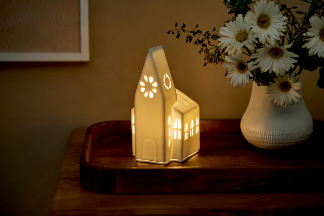 Räder Embossed Small Church Tealight Light House