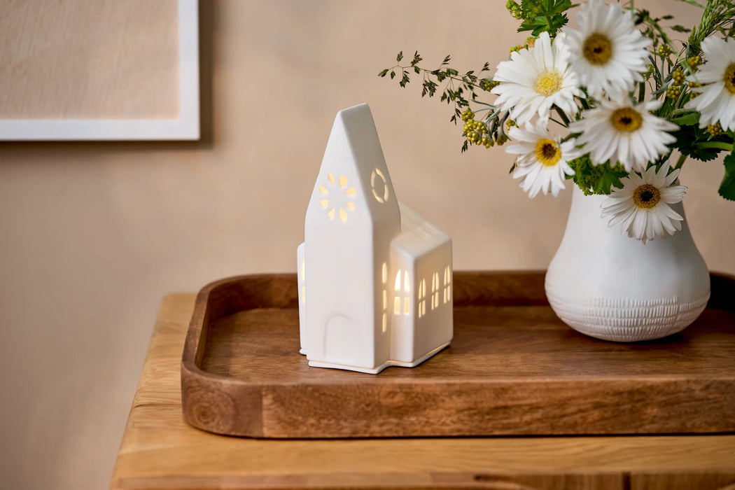 Räder Embossed Small Church Tealight Light House