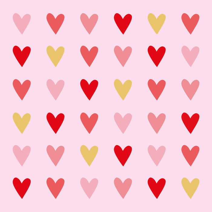 Heart Infusion Rose Napkins 33x33cm