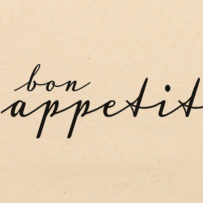 Bon Appetite Black Napkins 33x33cm