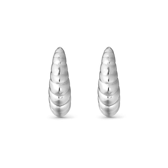 Nomination Puffy Hoop Silver Earrings