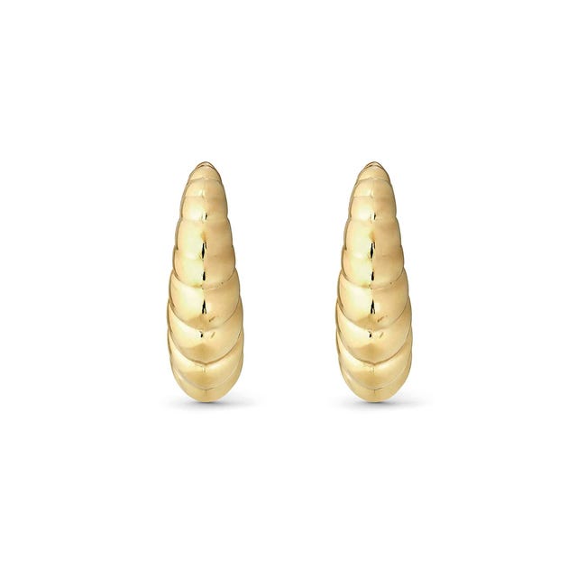 Nomination Puffy Hoop Gold Earrings