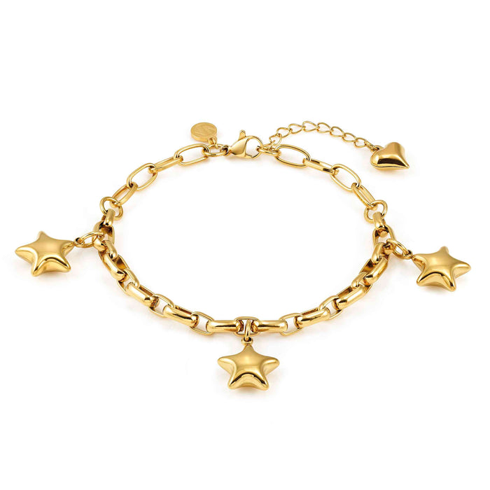 Nomination Wear & Style Hammered Chain Link Gold Bracelet