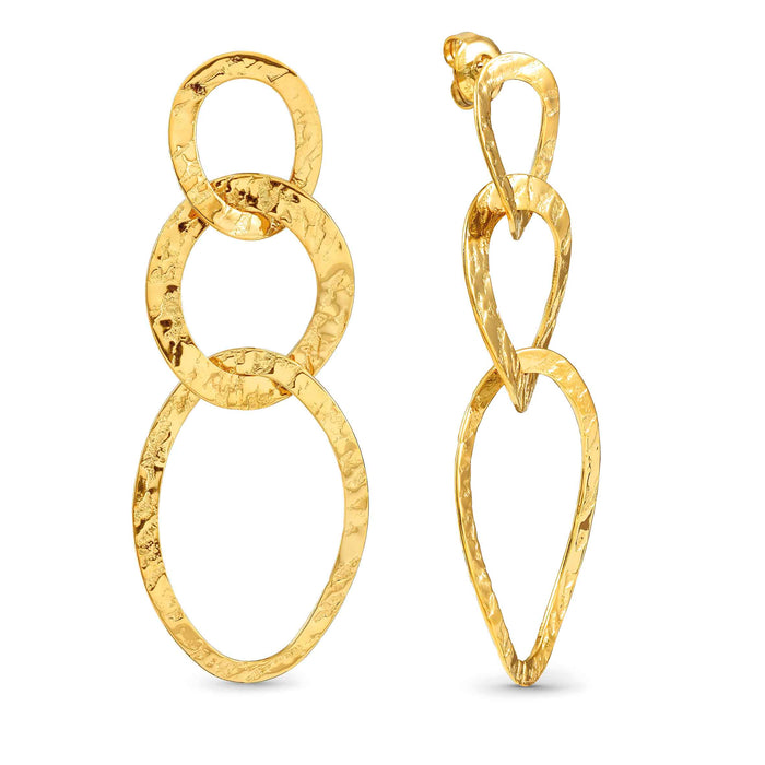 Nomination Wear & Style Hammered Gold Earrings