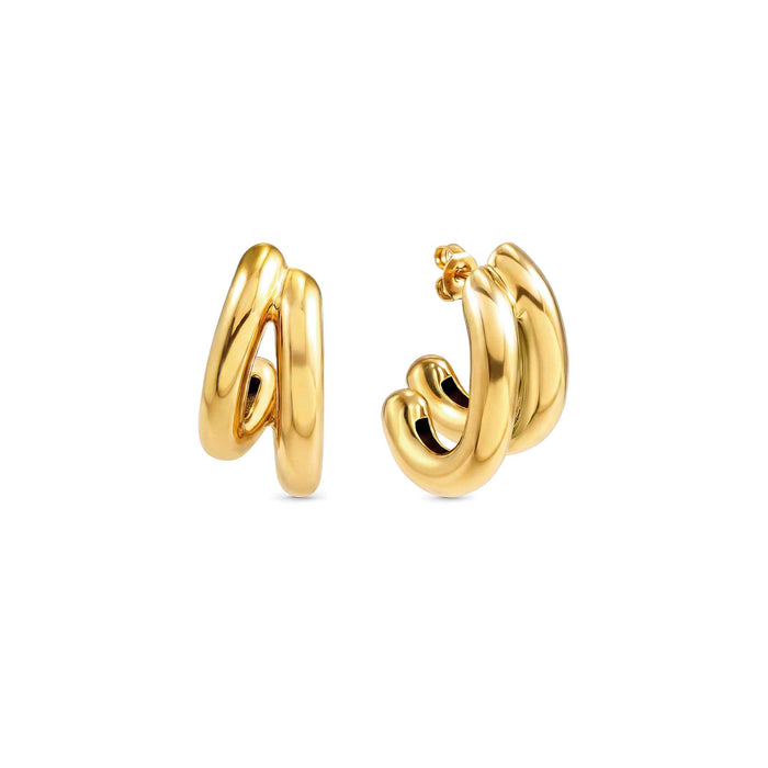 Nomination Wear & Style Double Strand Gold Earrings