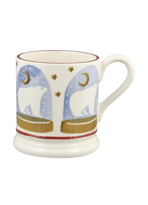 Emma Bridgewater Polar Bear Snow Globe 1/2 Pint Mug