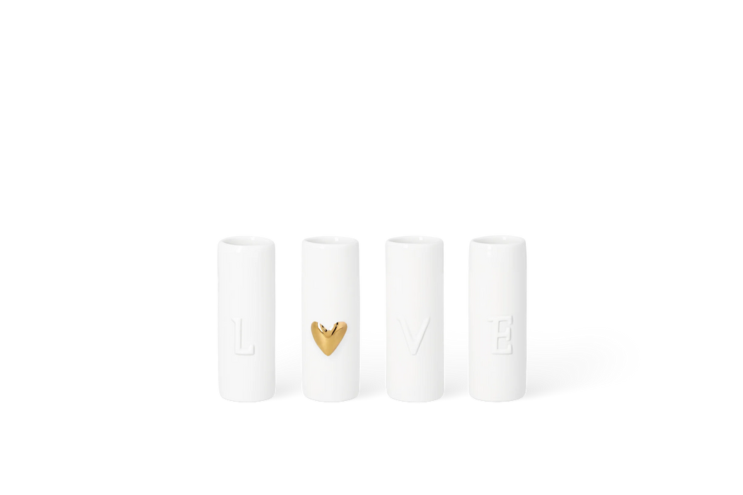 Räder Mini Love Vases Set of 4