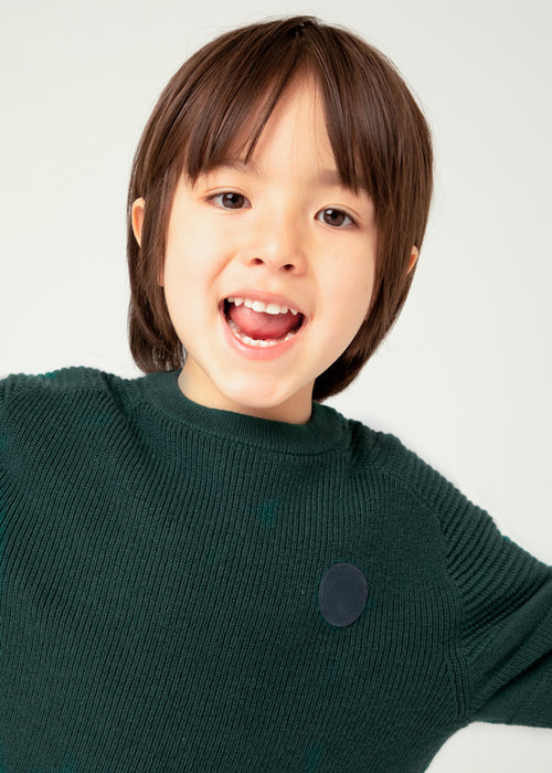 Mayoral Boys Ribbed Jersey Jumper Alpine Green