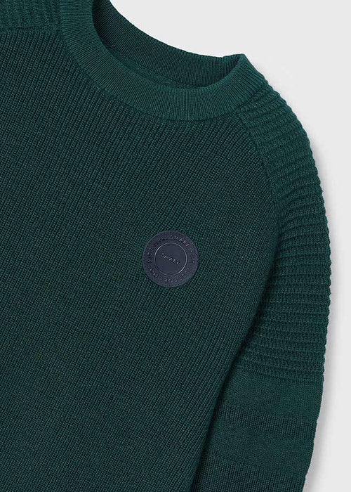 Mayoral Boys Ribbed Jersey Jumper Alpine Green