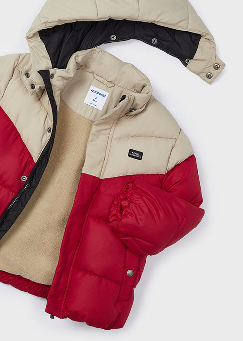 Mayoral Boys Padded Jacket Red Multi