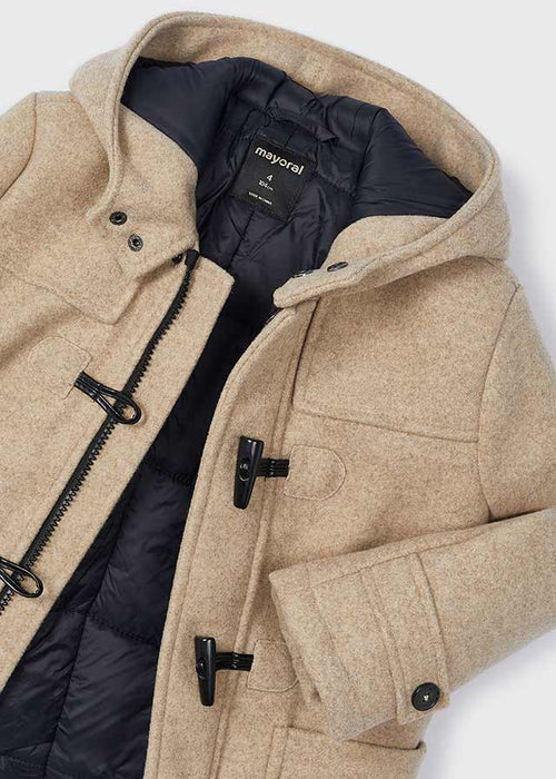 Mayoral Boys Duffle Coat Beige