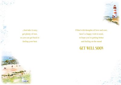 Nigel Quiney 'A Note To Say get well Soon' Get Well Card