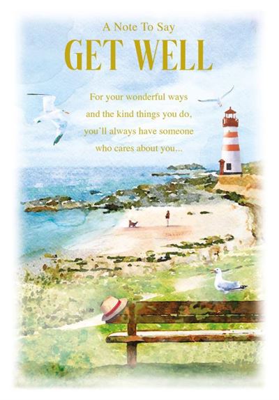 Nigel Quiney 'A Note To Say get well Soon' Get Well Card
