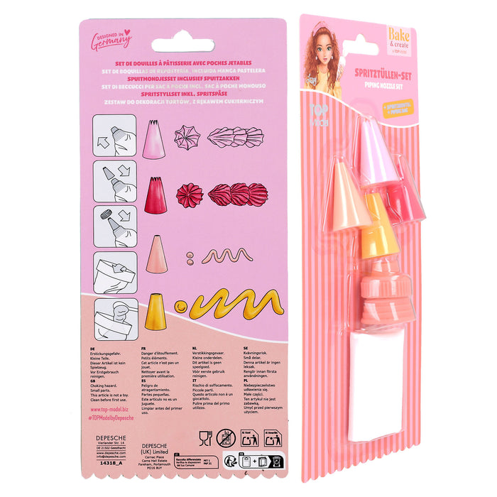 Top Model Bake and Create Piping Nozzle Set
