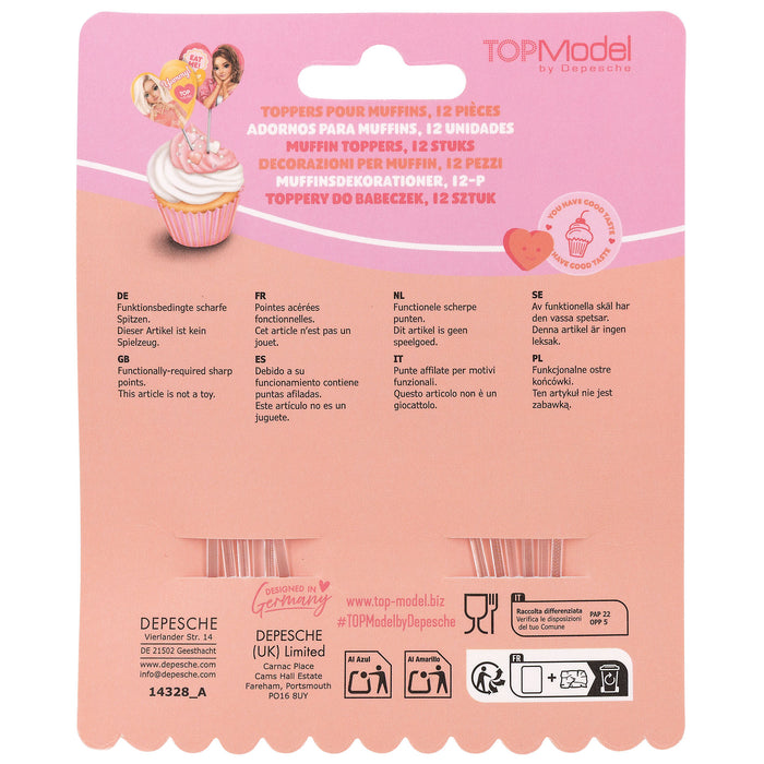 Top Model Bake and Create Paper Party Picks 12pcs