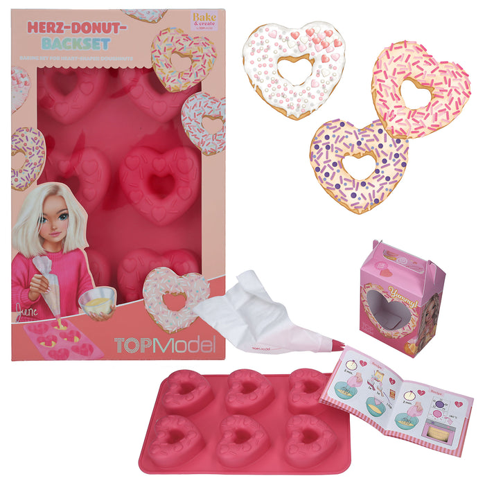 Top Model Bake and Create Heart Donuts Baking Set