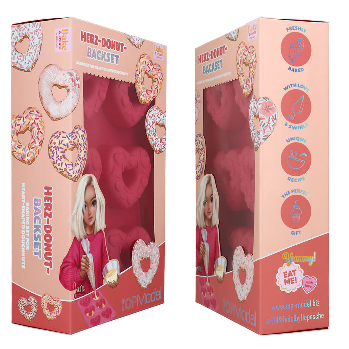 Top Model Bake and Create Heart Donuts Baking Set