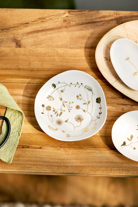 Räder Wunderland Garden Gold Set Of 3 Bowls