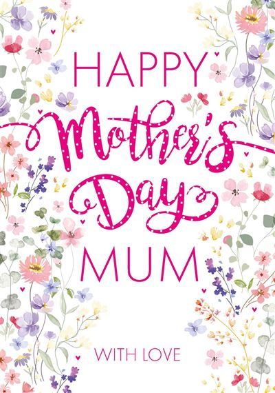 Nigel Quiney 'Watercolour Flowers' Mother's Day Card