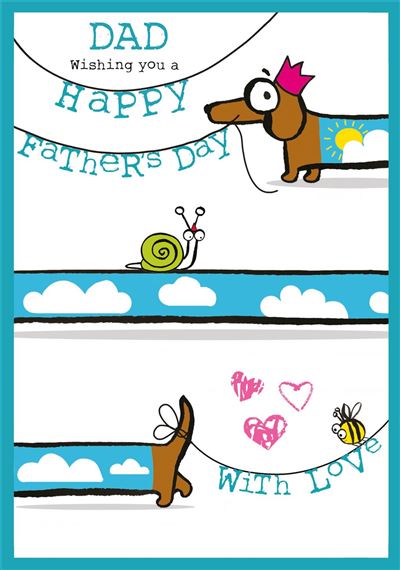Nigel Quiney 'Cloud Sausage Dog' Father's Card