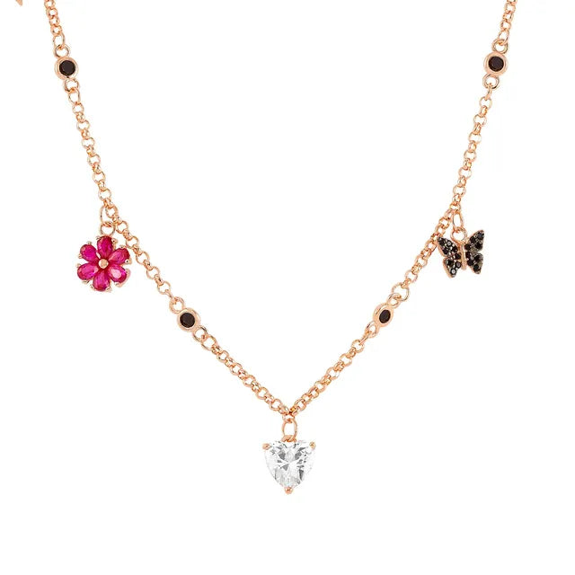 Nomination Sweet Rock Necklace Rose Gold