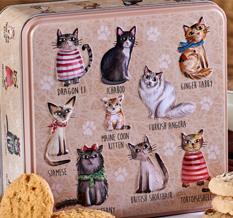 Grandma Wild's Embossed Cats In Jumpers Tin