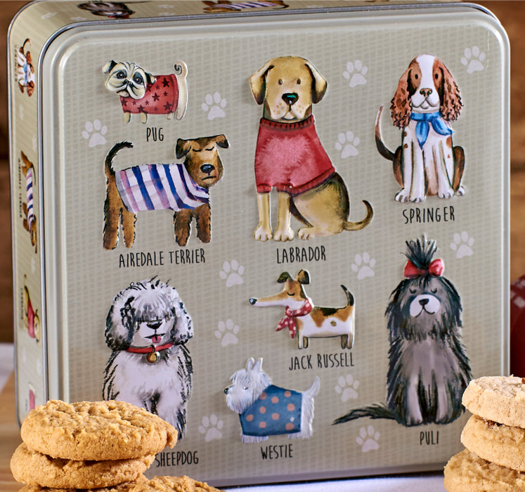Grandma Wild's Embossed Dogs in Jumpers Tin