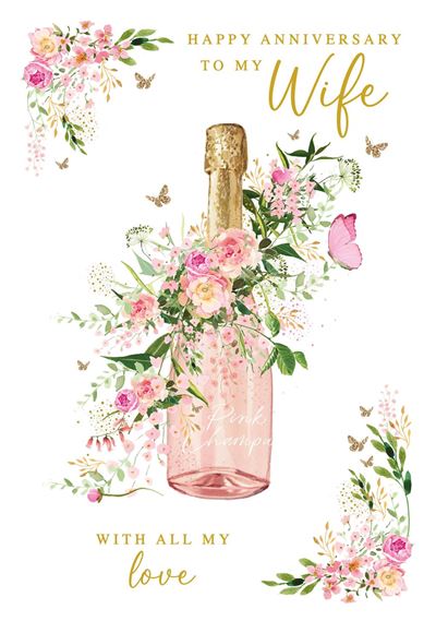 Nigel Quiney 'Happy Anniversary To My Wife' Anniversary Card