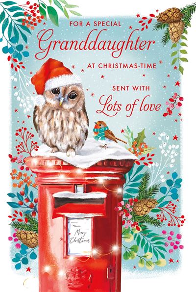 Nigel Quiney 'Owl Post Box' Christmas Card