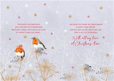 Nigel Quiney 'With Love To My Wonderful Husband' Christmas Card