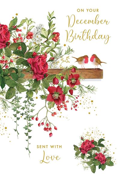 Nigel Quiney 'On Your December Birthday' Christmas Card