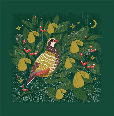 Nigel Quiney 'Partridge Pear Tree' Christmas Card Boxed Set Of 10