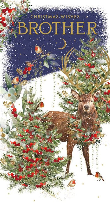Nigel Quiney 'Christmas Wishes Brother' Christmas Card