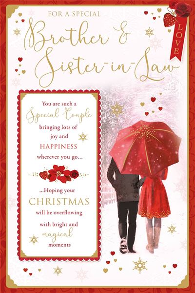 Nigel Quiney 'For A Special Brother & Sister-In-Law' Christmas Card