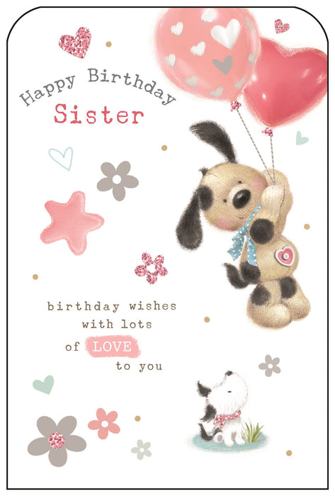 Jonny Javelin 'Happy Birthday Sister' Birthday Card