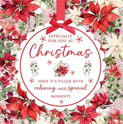Nigel Quiney 'Poinsettia Border' Christmas Card Boxed Set