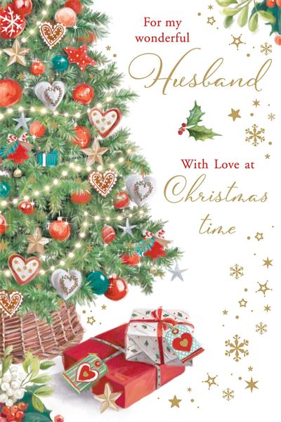 Nigel Quiney 'For To My Wonderful Husband' Christmas Card
