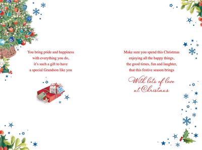 Nigel Quiney 'For A Wonderful Grandson' Christmas Card
