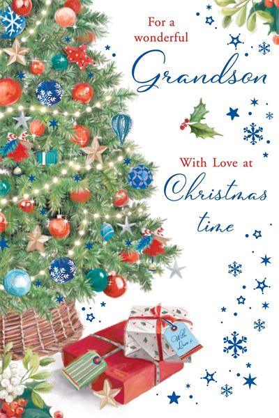 Nigel Quiney 'For A Wonderful Grandson' Christmas Card