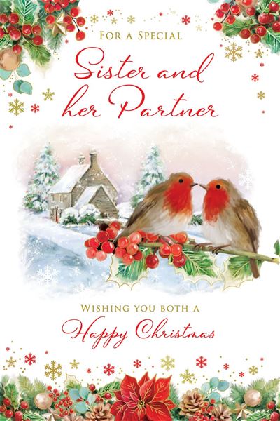 Nigel Quiney 'For A Special Sister And Her Partner' Christmas Card