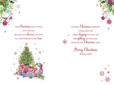 Nigel Quiney 'For A Lovely Granddaughter' Christmas Card