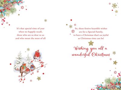 Nigel Quiney 'For A Special Family' Christmas Card