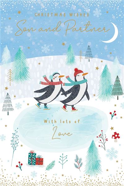 Nigel Quiney 'Christmas Wishes Son & Partner' Christmas Card