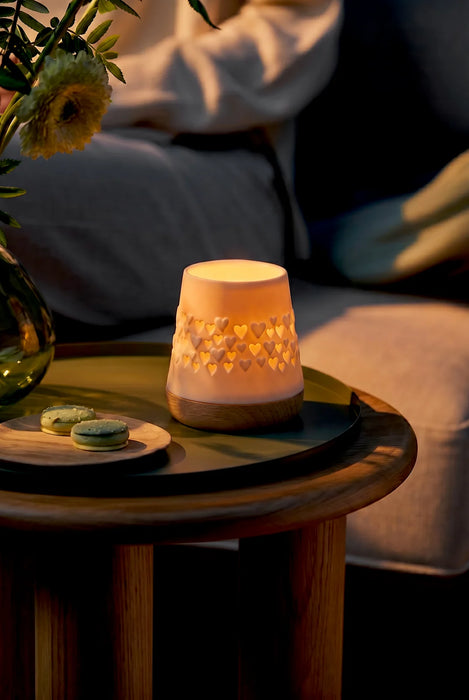 Räder Embossed Hearts Tealight Holder